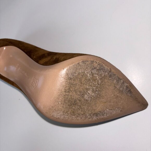 GIANVITO ROSSI Suede Heels tera/brown 105 Full Set- Size 6.5 - Picture 9 of 10